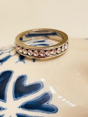 💰SOLD💰Coach Band Ring With Swarovski Crystals